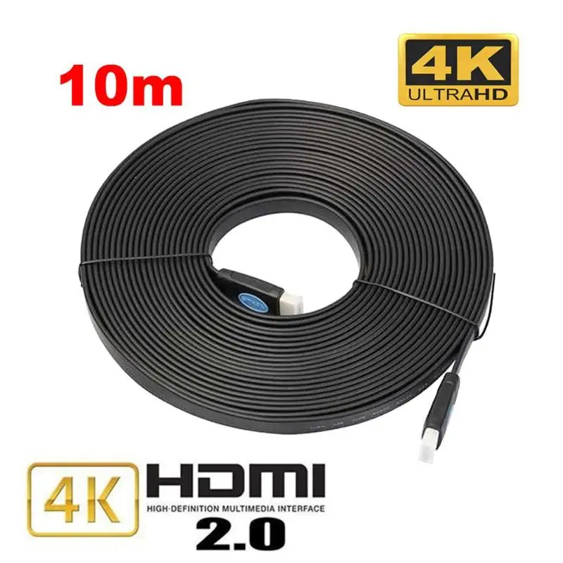 Ультра высокоскоростной HD 4K x 2K плоский HDMI кабель с 90 °+ 270 ° адаптер