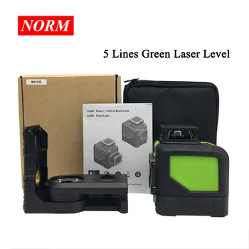 

5 Lines Red/Green light laser level portable Mini Style Self-Leveling Laser Level Green beam Laser Level Meter free ship