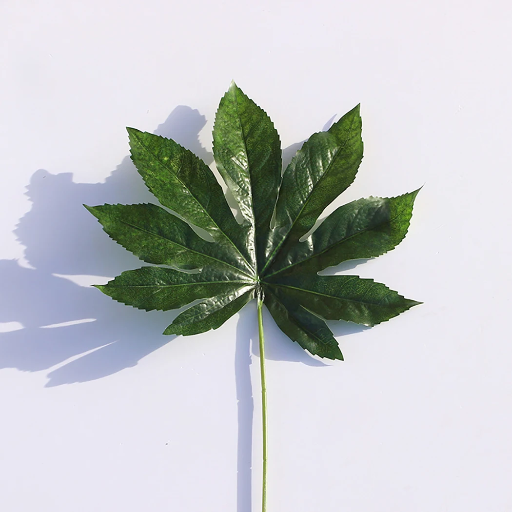 Искусственные растения Monstera Тропическое растение зеленые листья украшение для
