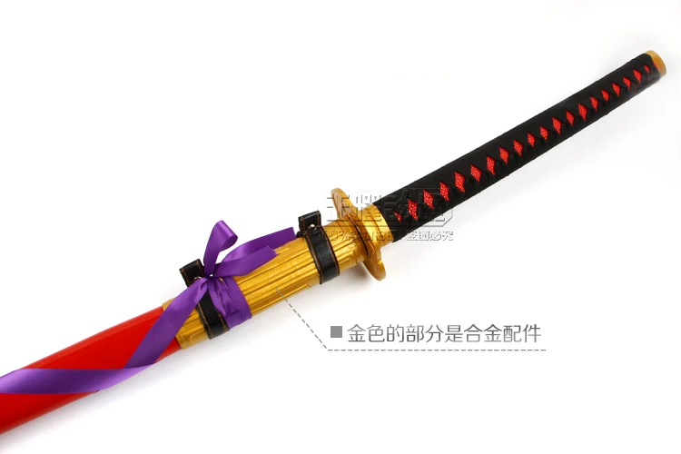 160 см Длина онлайн игры Touken Ranbu меч Taroutachi Ootachi KATANA Косплей Опора реальной Сталь лезвия-без острых/красный