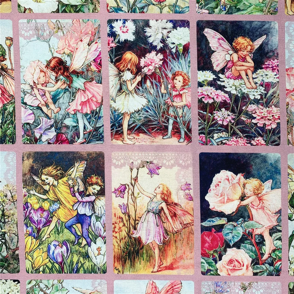 Romantic rose vintage flower fairy cotton fabric for Sewing Quilting Accessories DIY girl Sheet Pillowcase Patchwork Material | Дом и сад