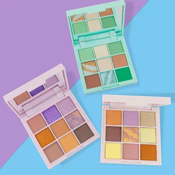 

Eyeshadow Compact Pearly Lustre Shimmering Powder Sequin Earth Color Summer Day Ice Cream Eye Shadow Students