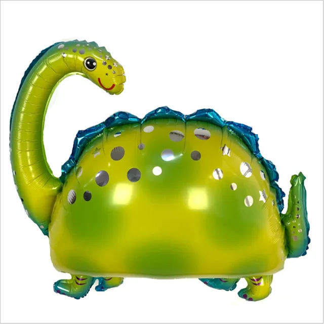 1 Large 4D Walking Dinosaur Foil Balloon Boy Animal  Children Dinosaur Birthday Forest Party Decoration Burgundy