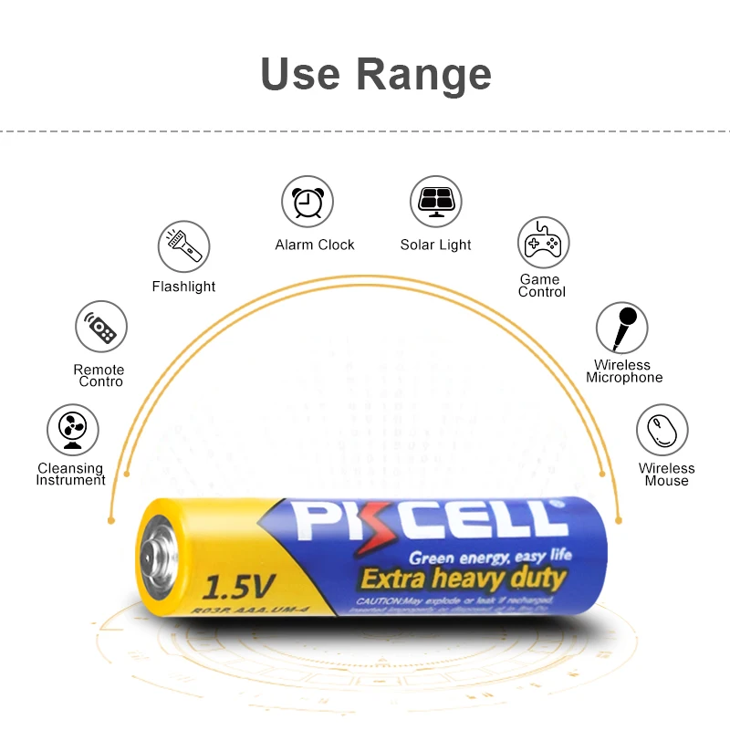 100pcs Thermometer R03P AAA battery UM4 MN2400 LR03 SUM4 LR3 Zinc Carbon Supper Heavy Duty Dry And Primary Battery for control Alkaline Battery Disposable Battery