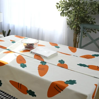 

Waterproof Cotton Tablecloth Fresh Cartoon Oilproof Tablecloth Rectangular Wedding Dining Table Cover Tea Coffee Table Cloth