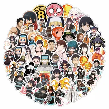 

100 Pcs/lot Anime Stickers Enn Enn No Shouboutai Fire Force Kusakabe Shinra Iris Wall Graffiti Waterproof Stickers
