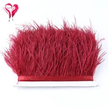 Ruban De Plumes De Dinde 10 Mètres - Frange Décorative Pour Couture, Costumes, Décoration D'intérieur | 4 Couleurs