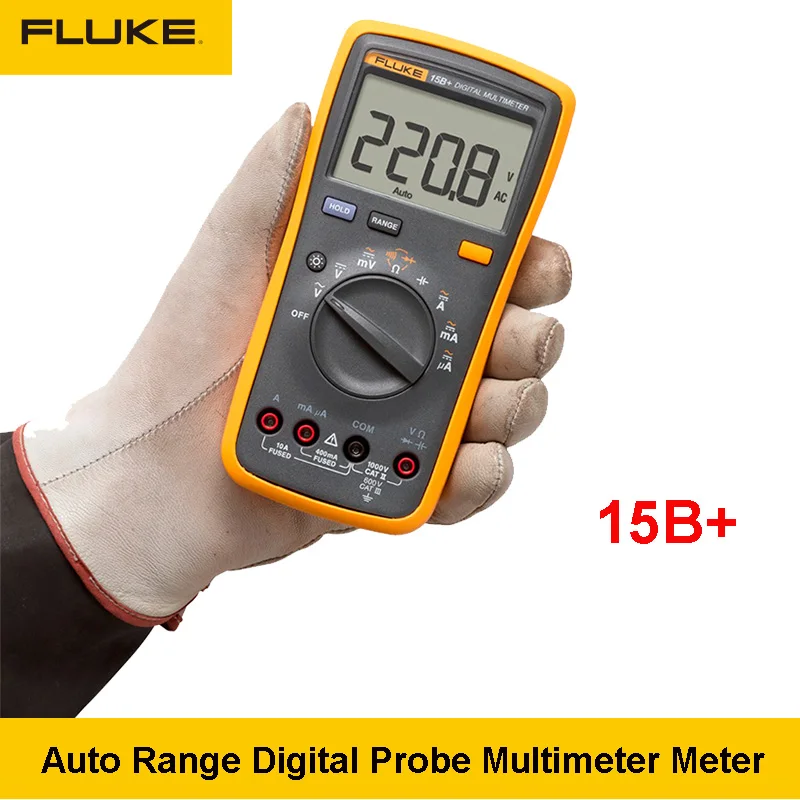 F15B New FLUKE 15B Digital Multimeter Meter Auto Range AC DC Voltage Current 