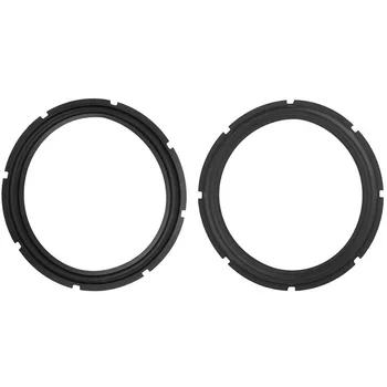 

12Inch Perforated Rubber Speaker Foam Edge Subwoofer Surround Foam Replacement Parts for Speaker Repair(Black 2 Pcs)