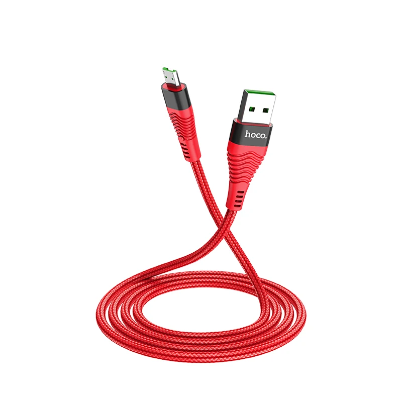 HOCO U53 22 шт./лот 1,2 м Micro USB кабель 4A Быстрая зарядка USB кабель для передачи данных для samsung Xiaomi LG телефон usb зарядный шнур