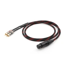 Hifi Canare XLR Female to 2RCA Audio Cable PC Mobilephone Amplifier Interconnect High Quality XLR Male to RCA Cable