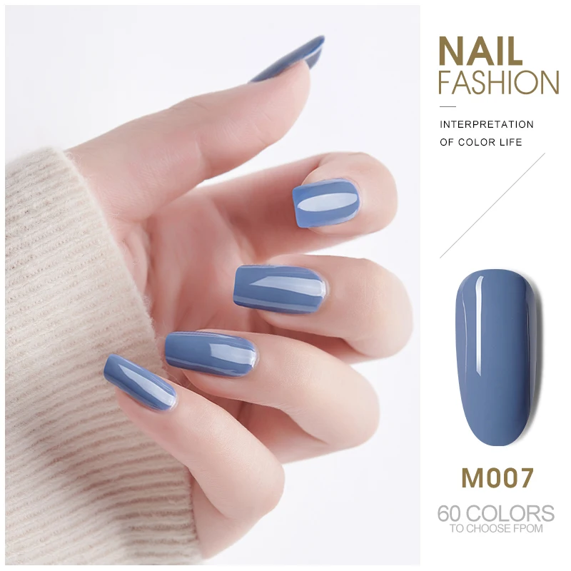 M007 ROHWXY 5 мл УФ Гель-лак блеск для ногтей Гибридный гвоздь полигель Vernis Полупостоянный УФ-гель блесток Лаки Гель-лак для ногтей - Цвет: M007