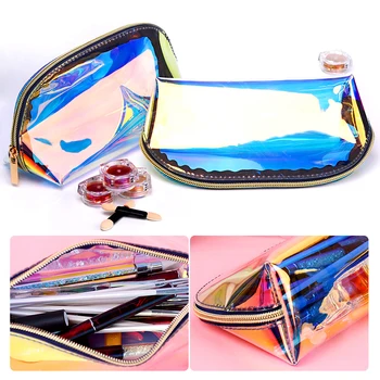 

1 Pc Large Capacity Holographics Storage Bag Dream Color Wear-resistant Washable Storage Travel Bag Accessories
