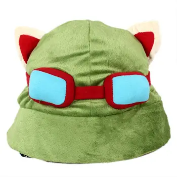

Womens Kawaii Cosplay Plush Bucket Hat Cute Cat Ears Stuffed Anime Pirate Cap 649C