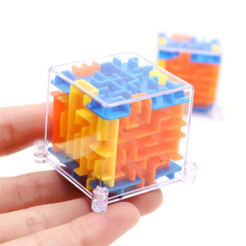100 Steps Mini 3D Maze Stereo Labyrinth Square Rotating Adult Decompression Magic Cubes Children's Educational Toys Gift fidget toys puzzle toys anti stress toys puzzle cube magic puzzle cube kids educational toys
