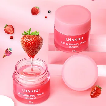 

Korea 20g Lip Sleeping Mask Night Sleep Maintenance Moistened Lip Balm the Pink Lips Bleaching Cream Nourish Protect Lips Care