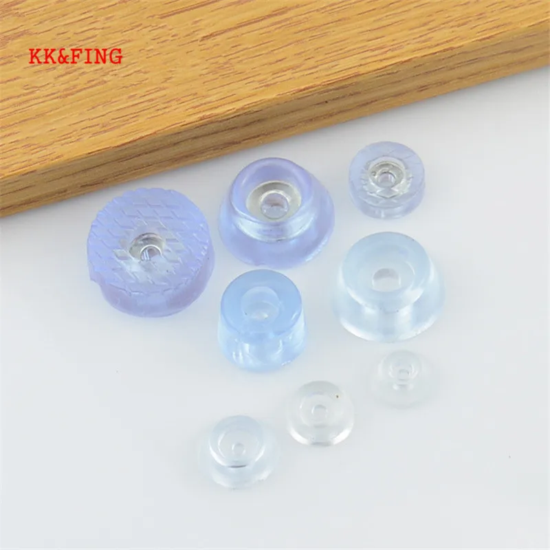KK&FING 10pcs Clear Soft Furniture Chair Table Feet Leg Bottom Non-slip Pads Furniture Sofa Stool Foot Covers Floor Protectors