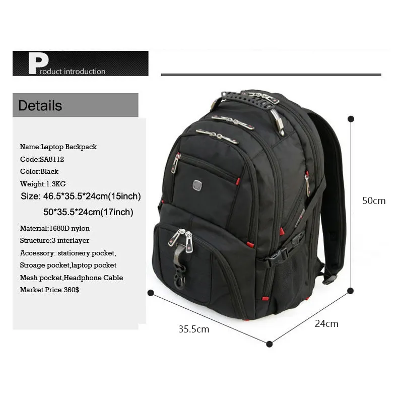 SDYSM Laptop Backpack 17 Inch TSA Friendly Travel Carry On Backpack for Men  Women Waterproof Work Co…See more SDYSM Laptop Backpack 17 Inch TSA