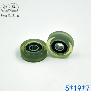 

Polyurethane Coated Plastic Bearings bore 5mm;thickness 5-7mm;diameter 16-25mm. 10pcs/lot