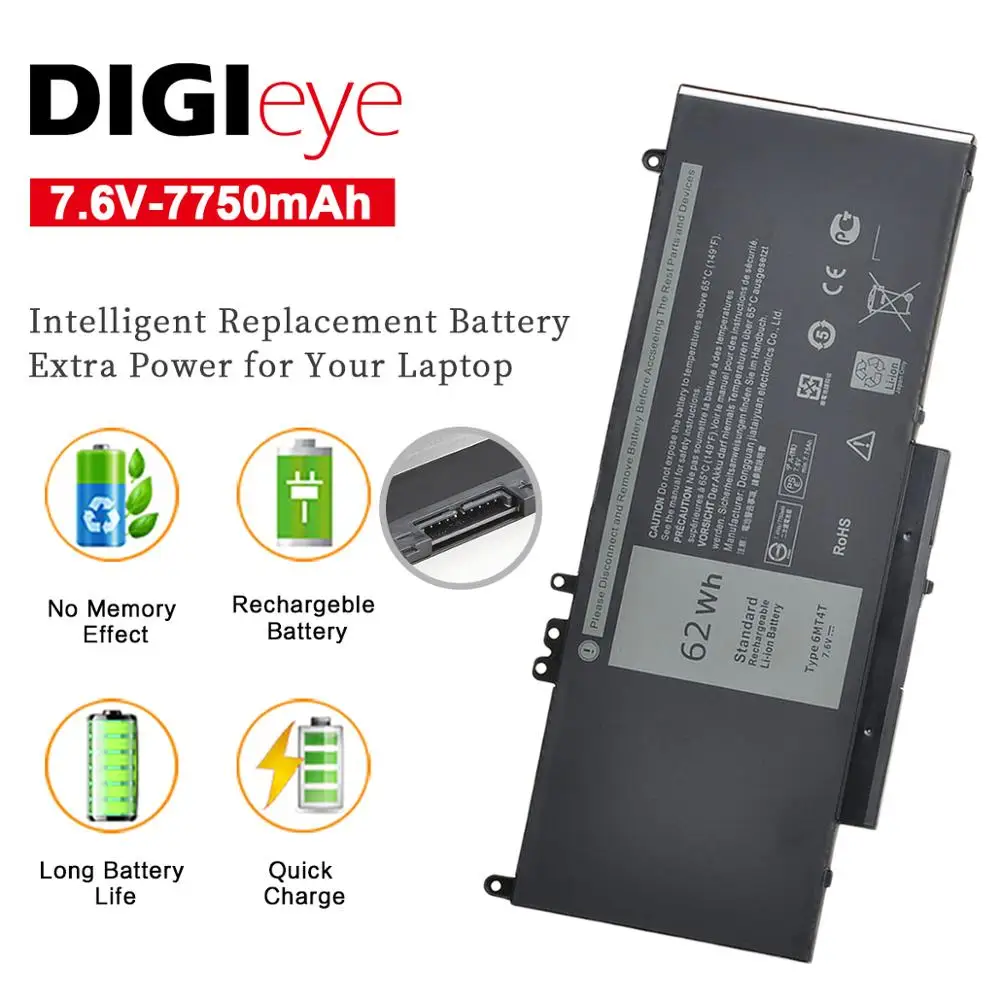 

7.6V 62WH 6MT4T Laptop Battery For Dell Latitude E5450 E5470 E5570 E5550 Notebook 15.6" M3510 TXF9M 79VRK 07V69Y 7V69Y