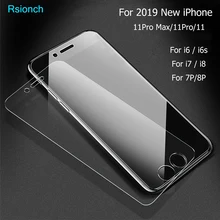 Закаленное стекло Rsionch для iPhone 11 Pro Max i11 XS Max XR 9H защита для экрана Защитное стекло для iPhone 11 Pro 8 7 6s Plus 5s