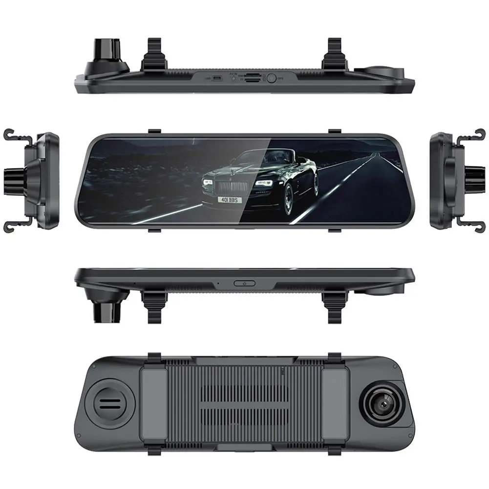 4G Dash Cam Coordinates GPS ADAS / LCWS / FVWS Car Dash Camera WiFi DVR Voice Control 24H Park Andr