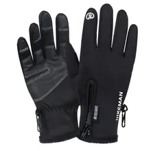 Теплые лыжные перчатки для мужчин и женщин, зимние лыжные флисовые водонепроницаемые перчатки для сноуборда с сенсорным экраном, зимние мотоциклетные теплые варежки, Прямая поставка