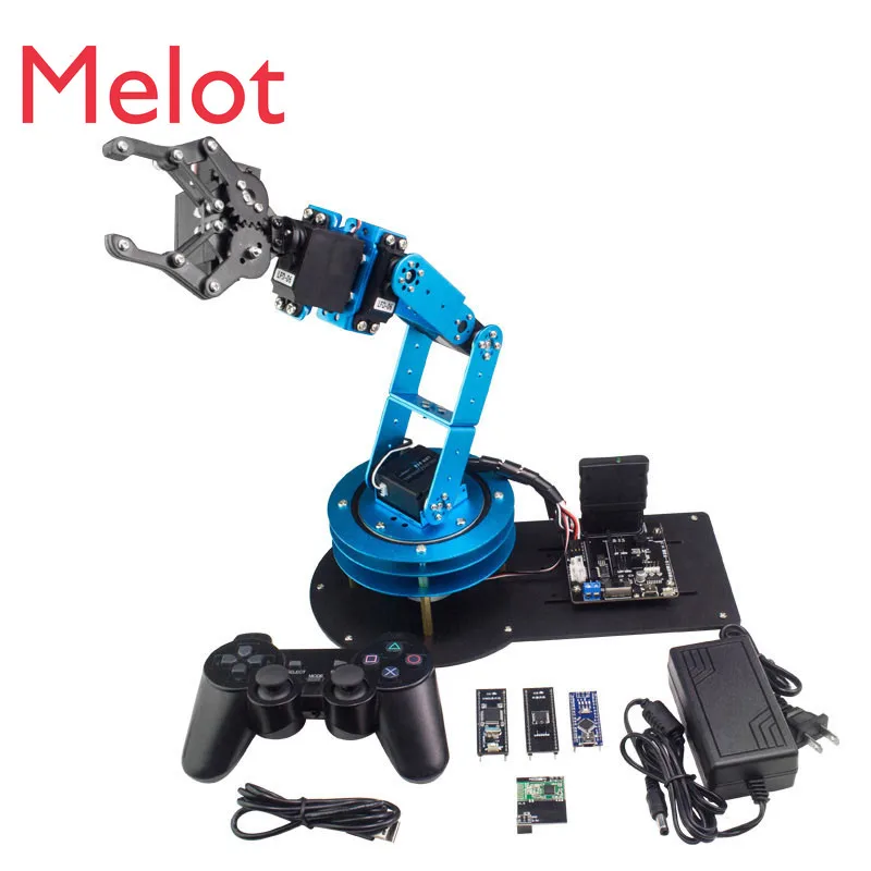 

Mechanical Arm Learm/STM/51 Single Chip Microcomputer Open Source Hardware Programmable DIY Maker Robot Kit