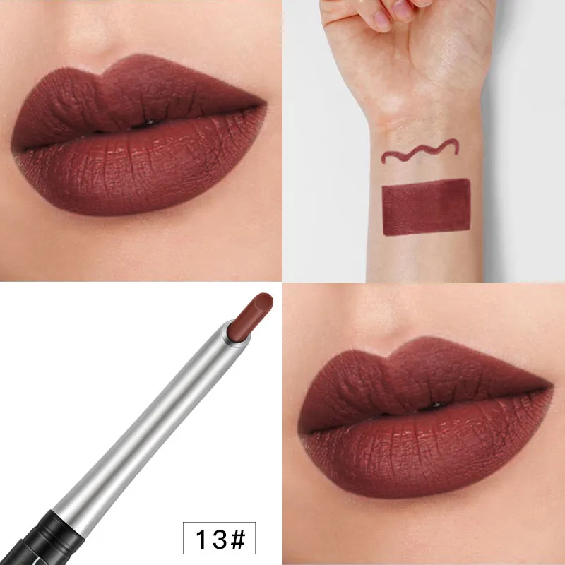 

17 Colors Durable Matte Moisturizing Lip Liner Waterproof Easy To Color Natural No Fading Nutritious Lip Liners Makeup Cosmetics