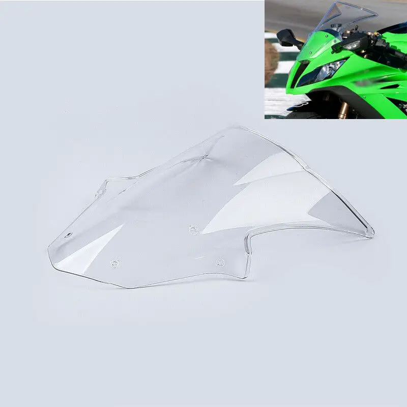 Лобовое стекло для мотоцикла прозрачное с двойным пузырьком KAWASAK SUZUKI GSX1300R Hayabusa
