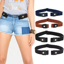 

40% Dropshipping!!Waist Belt Adjustable Buckle Free Faux Leather Stretch Waist Belt for Women