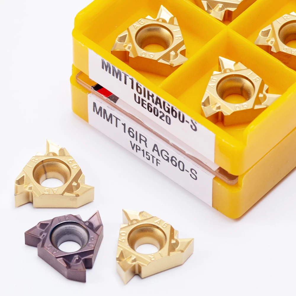 

10PCS Hard Alloy Processing Metal Turning Tool MMT16IR AG60 S UE6020 US735 VP15TF Milling Cutter CNC Tool 16IR Thread