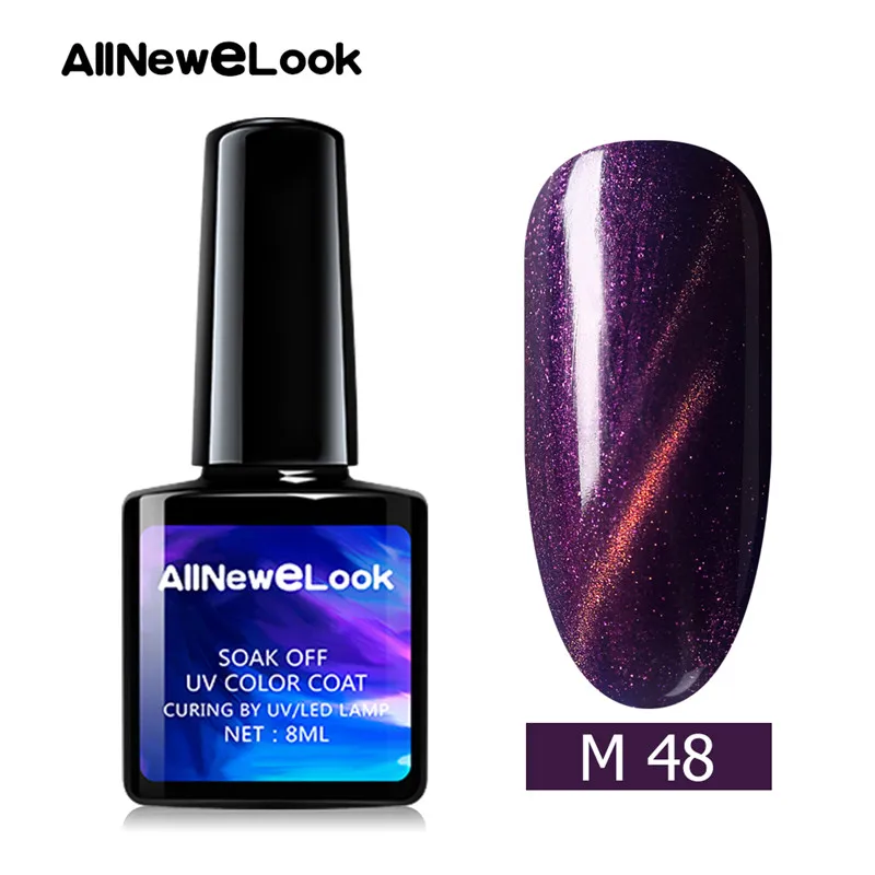Allnewelook Cateye 3D УФ Гель-лак 8 мл неоновый Гель-лак для ногтей 48 цветов лак эффект замачивания УФ Гель-лак для ногтей - Цвет: 48