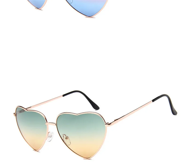 KUMARRY, модные солнцезащитные очки в форме сердца, Женские винтажные цветные солнцезащитные очки, женские очки для отдыха на открытом воздухе, солнцезащитные очки, UV400