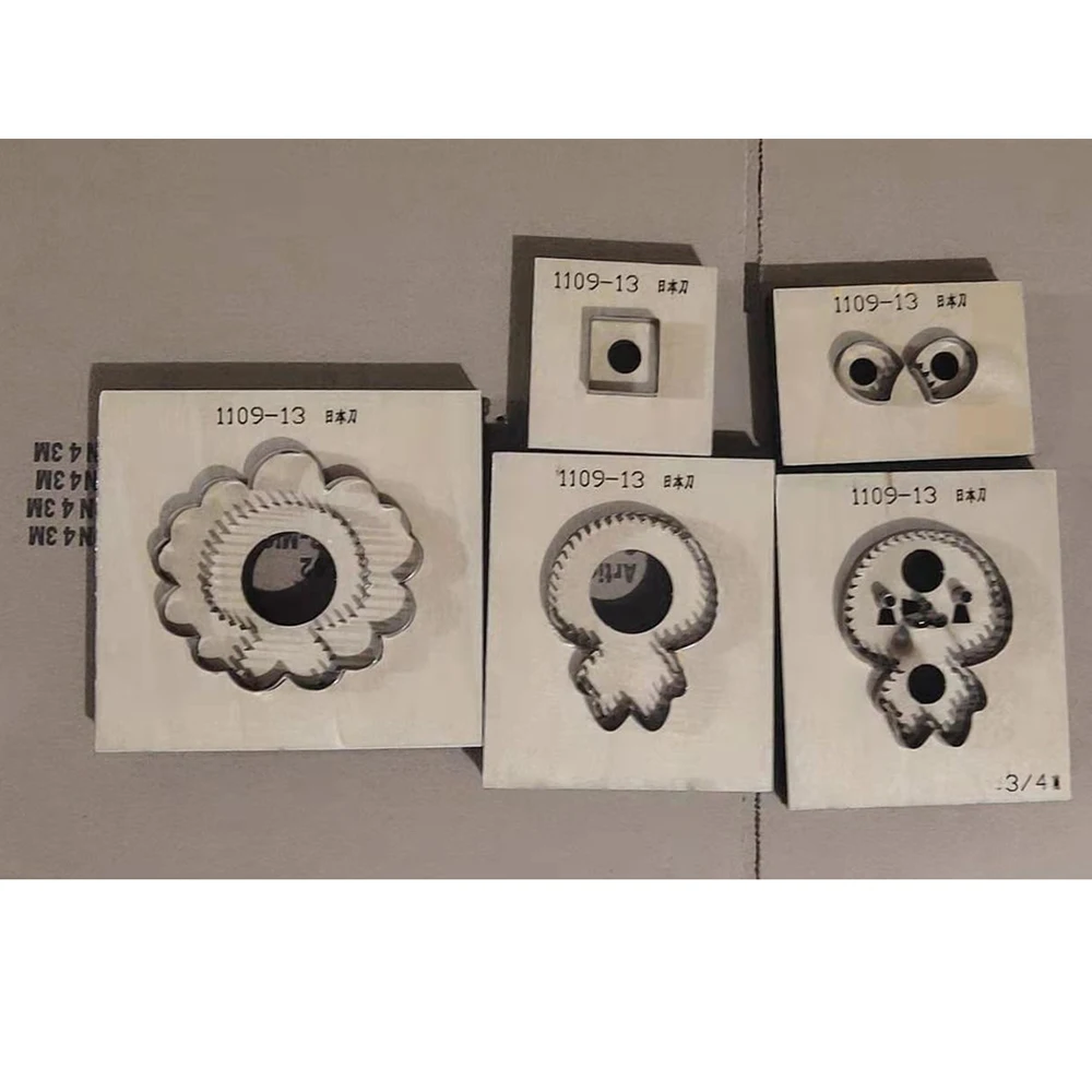 

«Сделай сам», кожаное ремесло, милая маленькая линия, подвесное украшение, нож для высечки, форма, металлический Дырокол с отверстиями, набор инструментов 5 шт./компл. 85x86 мм