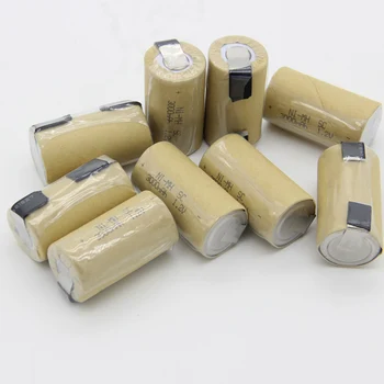 

NIMH flat top sub C battery 3000mAh 1.2V akkumulator SC batteries for electric drills for USAG for B&D welding tabs for B&D