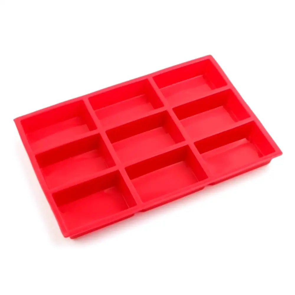 Silicone 9 Holes Bread Baking Pan Mould Tray Chocolate Cake Mould Dough Pastry Shaper Bakery DIY Baking Gadgets