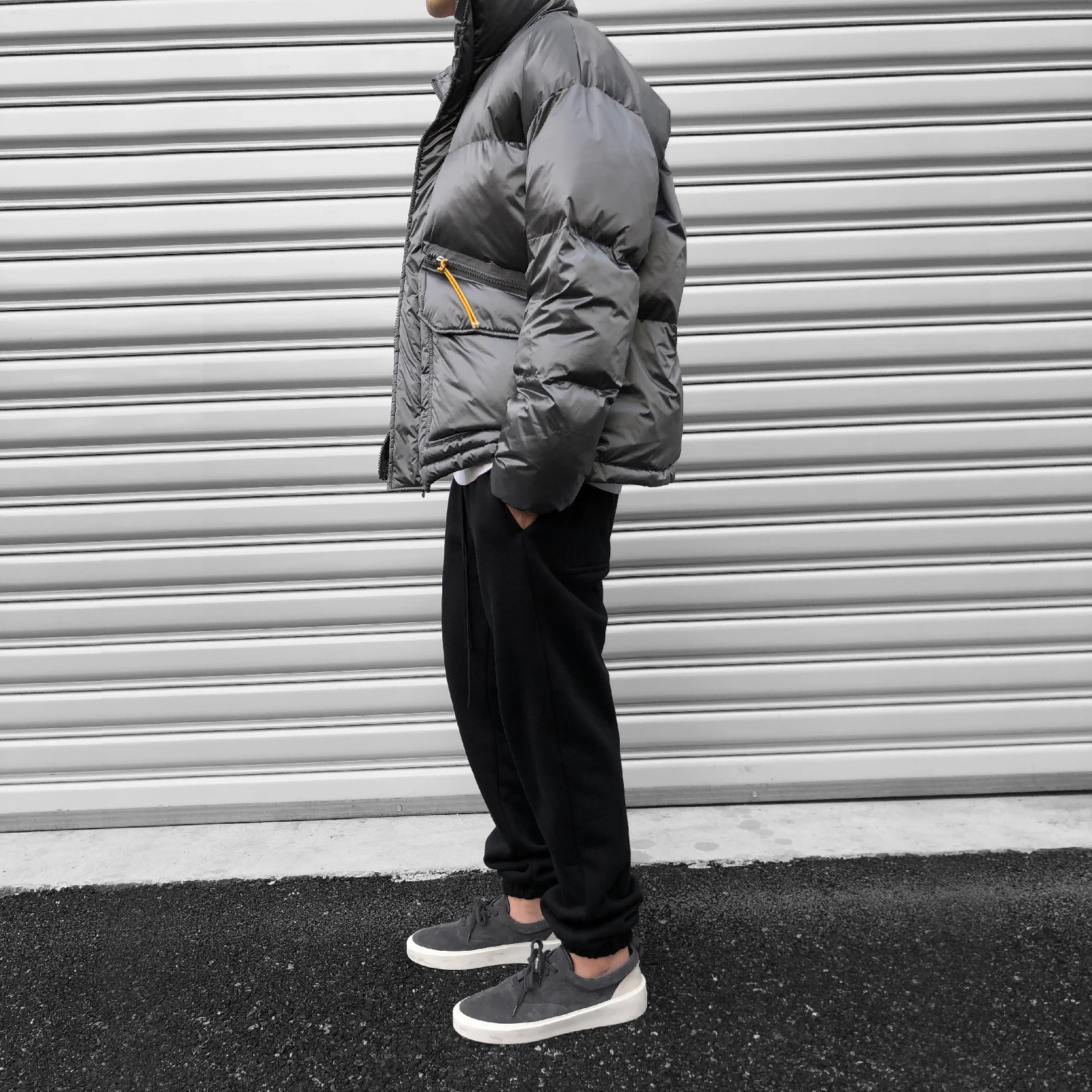 Hip Hop Jackets Parka Solid Color Streetwear Mens Windbreaker Harajuku Winter Cotton Padded Jacket Coats Warm Outerwear Hipster