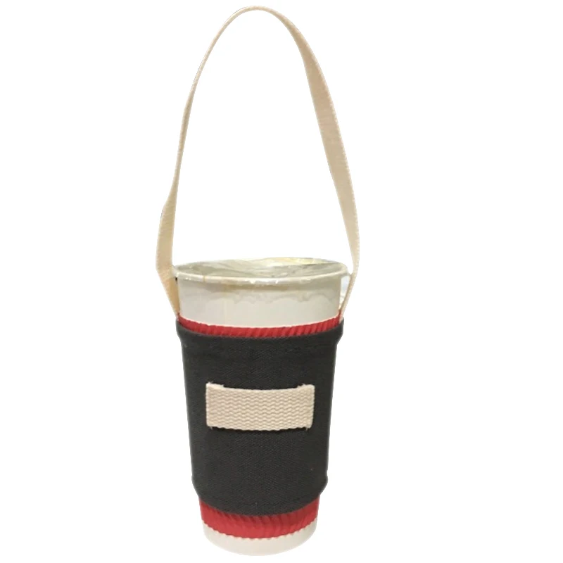 9 Colorful Cup Bag Kitchen Milk Travel Cup Canvas Tote Bag Tea Beverage Bag Coffee Shake Cup Cartoon Package Water Bottle For bar - Цвет: 9