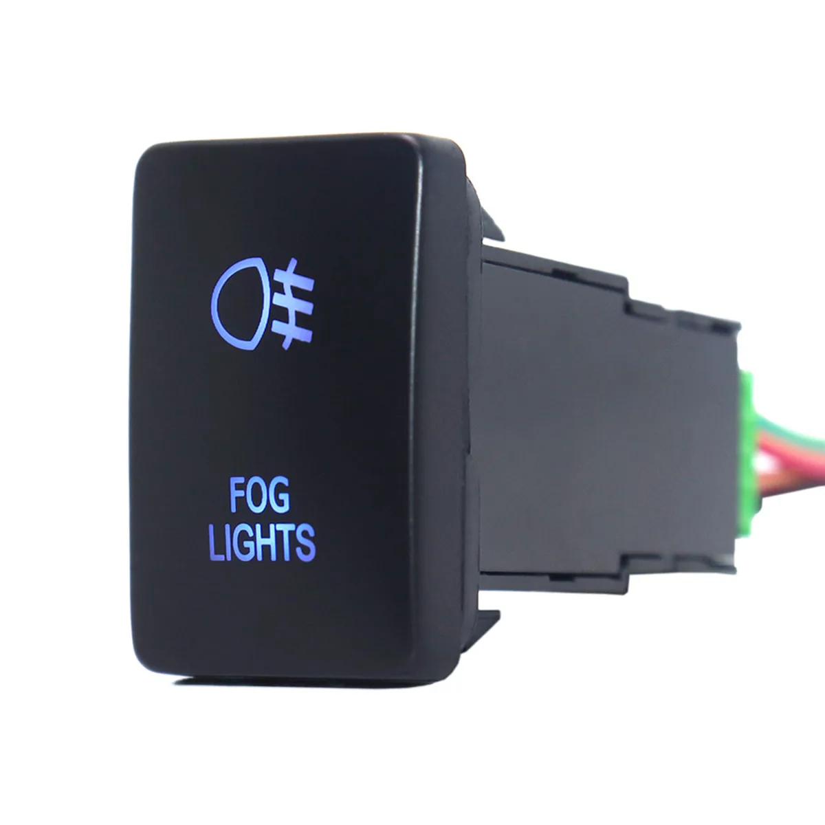 

Laser Fog Lights Push Button Switch ON-Off 3A 12V Blue Led with Connector Wire Fit Toyota Hilux 2015/Prado 150 Series 2010 Rav4