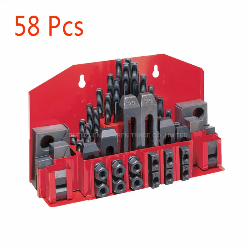 US $22.00 Milling Machine Clamping Set 58pcs Mill Clamp Kit Machine Tool Vice Milling Machine Accessories Set M12