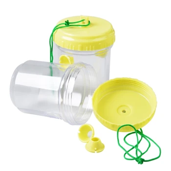 

Reusable Solar Powered Wasp Trap Outdoors Outdoor Bees Fly Bugs Catcher Killer Drosophila Trap Garden