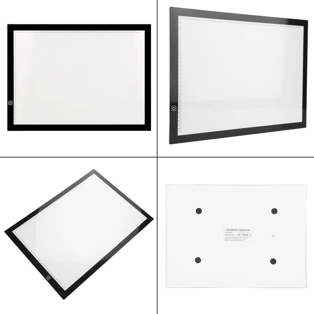EU Plu A3 LED Light Box Tracing Board High Quality Acrylic Faceplate Art Design Stencil Drawing Painting Thin Pad Copy Lightbox