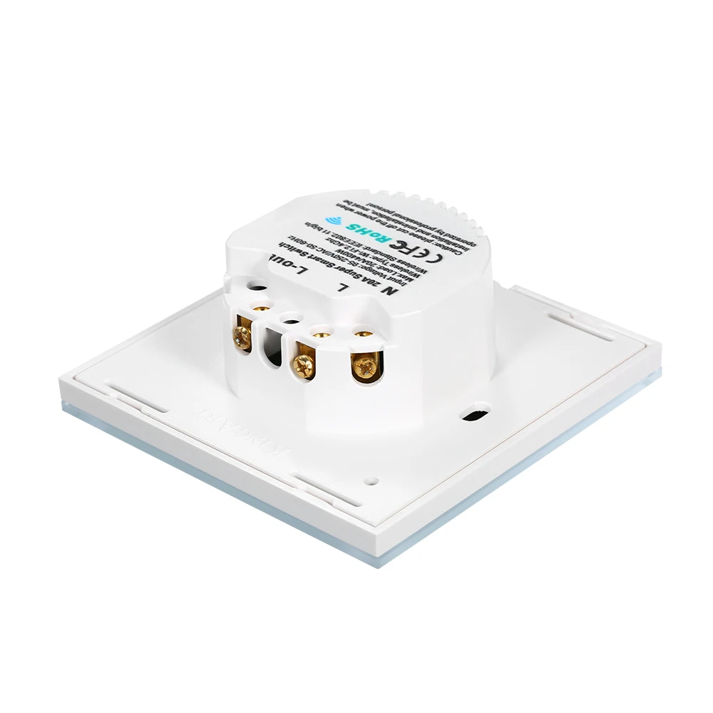 

Hot WiFi Switch Smart Boiler Touch Switch Voice Control Compatible with Alexa Google APP Remote Control Touch Switch US Standard