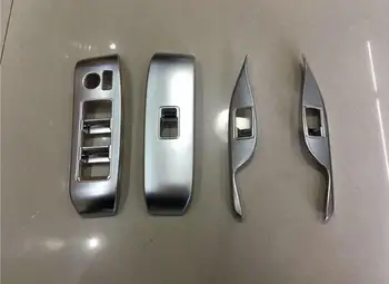 

For ALPHARD VELLFIRE 30 2015-18 Year Door Armrest Switch Decorative Frame Chrome Trim Cover