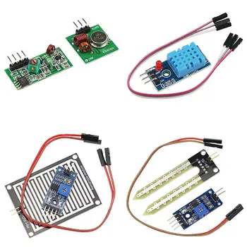 

Raspberry Pi 2nd Generation B-type Raspberry pi3 Ultrasonic Photosensitive Resistor Sound 16 Sensor Kit Ultrasound