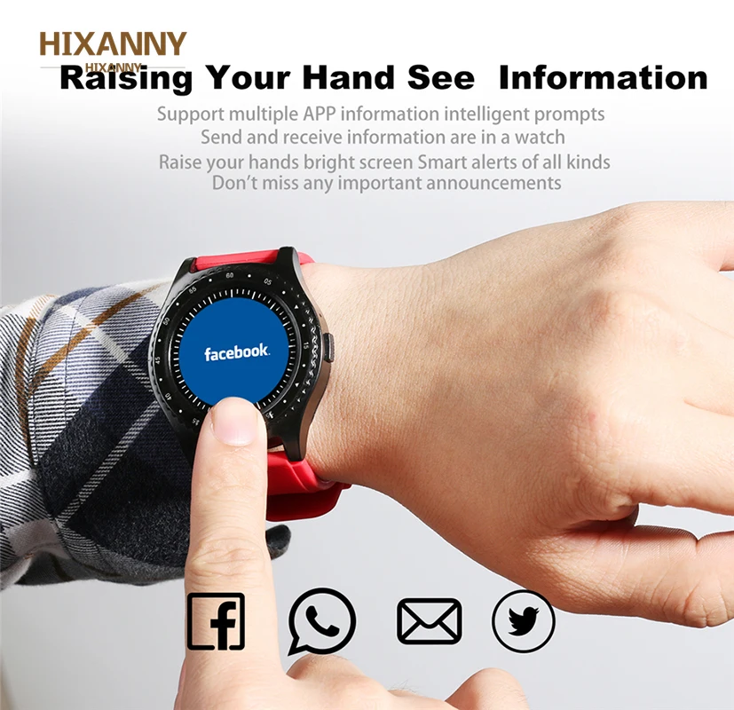 Skup 2019 nowy inteligentny zegarek mężczyźni kobiety z ekranem dotykowym i modułem bluetooth wodoodporny sport Smartwatch obsługa karty sim Reloj Inteligente + Box