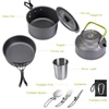 XC Camping Cookware Set Outdoor Tableware Water Kettle Frying Pan Cooking Pot for Hiking BBQ Picnic Camping Kitchen Equipment ► Photo 3/6