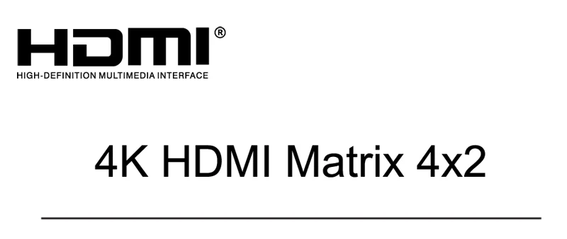 HDMI матричный 4X2 HDMI Разветвитель переключатель 4 в 2 Выход видео конвертер коммутатор адаптер 4 к x 2 к с EDID оптический аудио пульт дистанционного управления