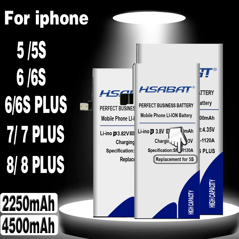 Аккумулятор для смартфона HSABAT запасной аккумулятор Apple iphone 6 6S 5 7 8 6s plus 6plus |